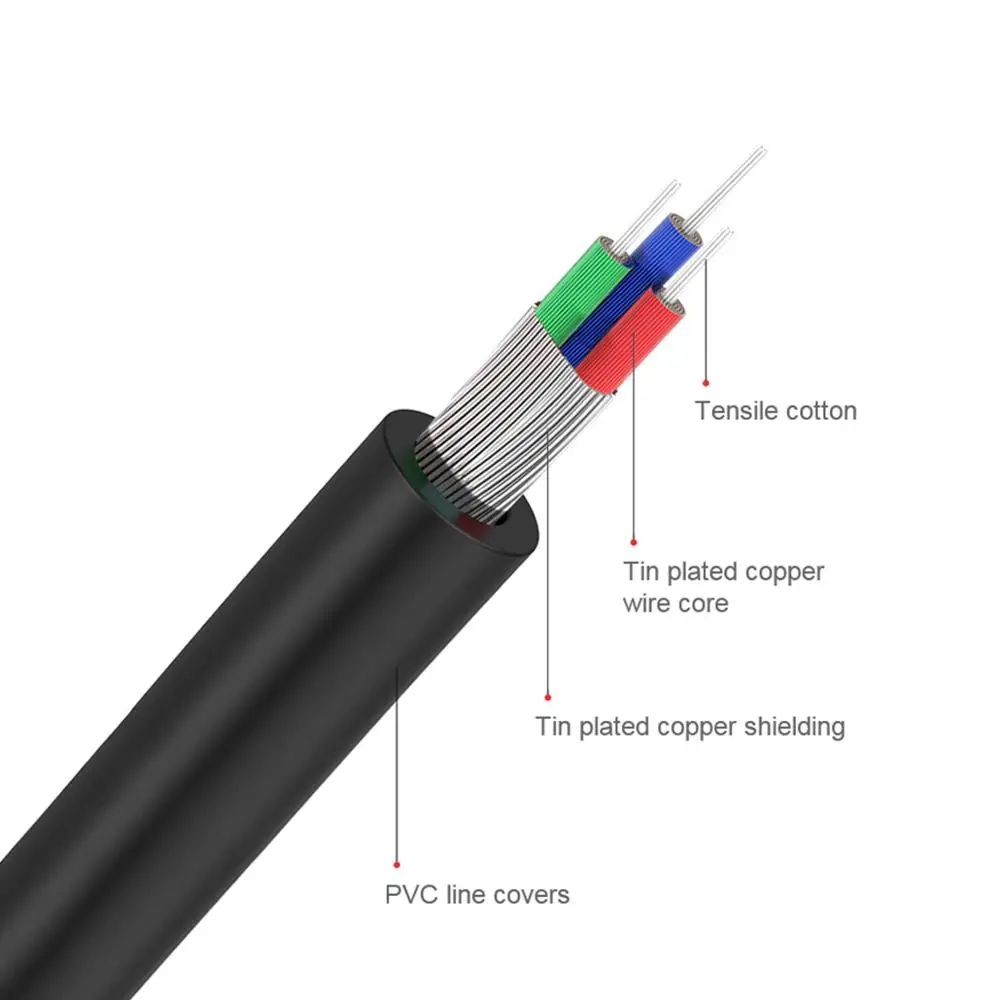 QGeeM RCA Cable 2RCA to 3.5 Au - Home Cinema Tv recension och pris