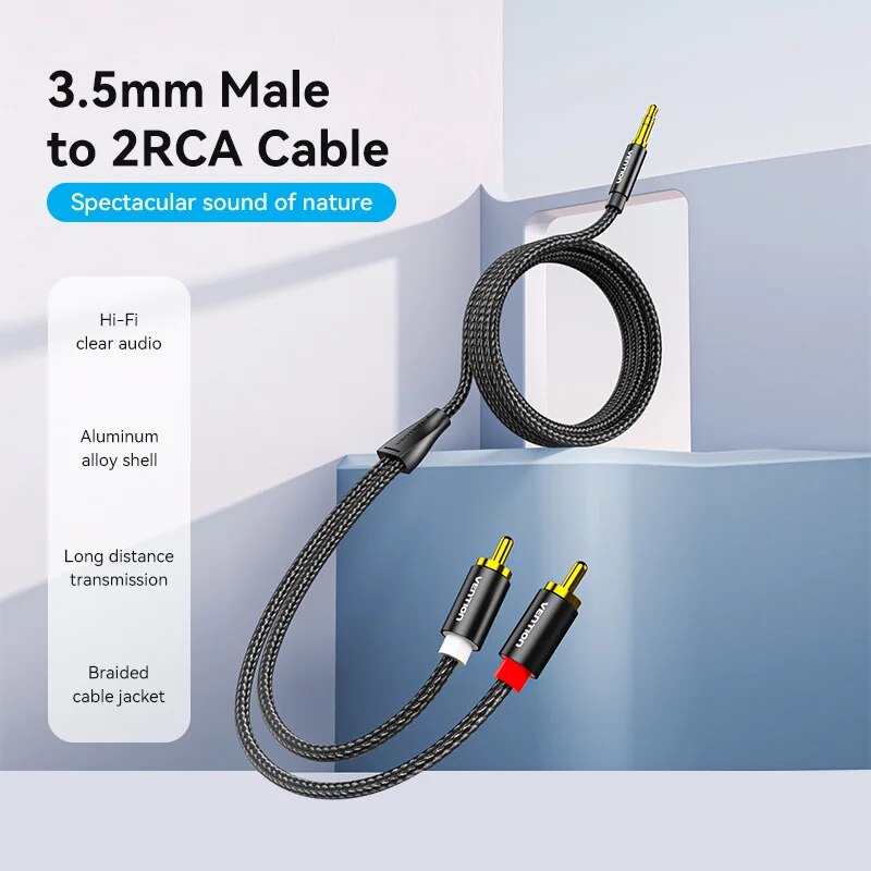 Vention RCA Cable 3.5mm to 2RC - Home Cinema Tv recension och pris