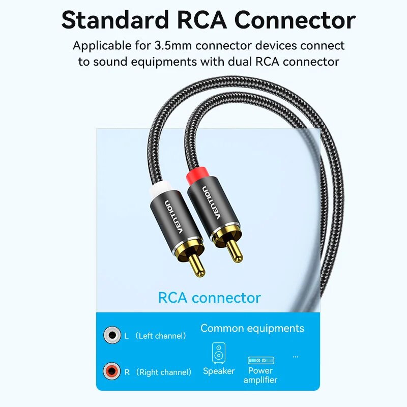 Vention RCA Cable 3.5mm to 2RC - Home Cinema Tv recension och pris