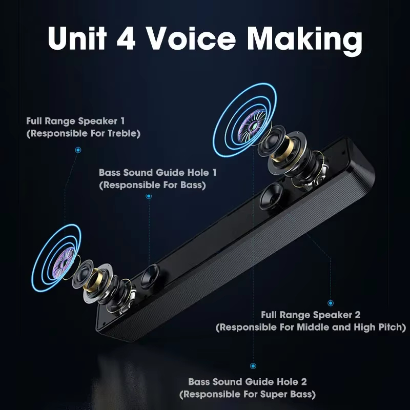 Bluetooth 5.0 4D Surround Soun - Home Cinema Wireless recension och pris