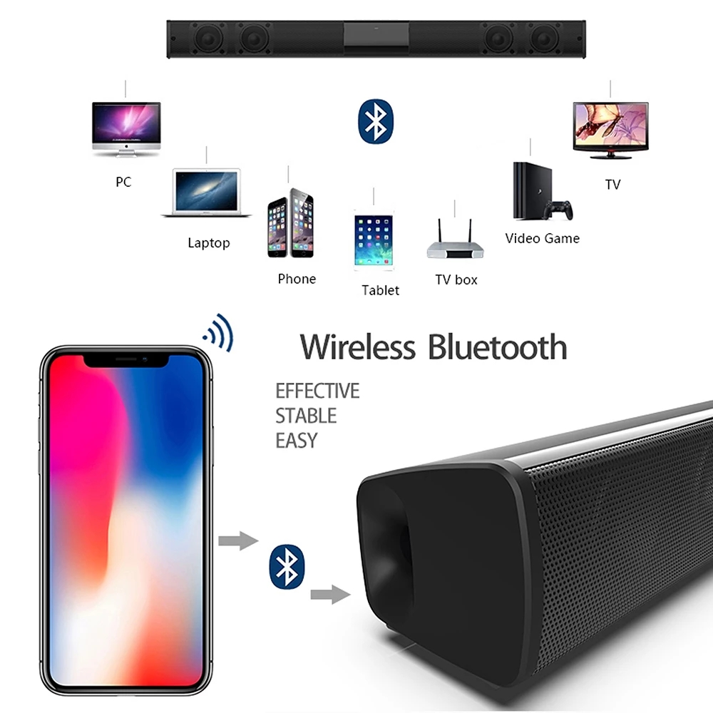 40W Bluetooth Speaker Column H - Home Cinema Chairs recension och pris